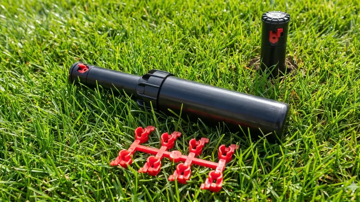 Rotor Hunter z kompletem wymiennych czerwonych dysz - czerwone wkładki zestawu standardowego